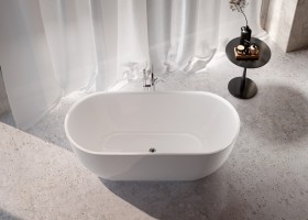 Baignoire îlot Saint-Étienne Acrylique 150/170cm Hydromassage