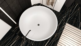Baignoire îlot 150 Ø Solid Surface | 5015