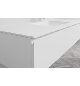 Plan Vasque Sur Mesure + Meuble Suspendu en MDF - 1 Tiroir | 3202